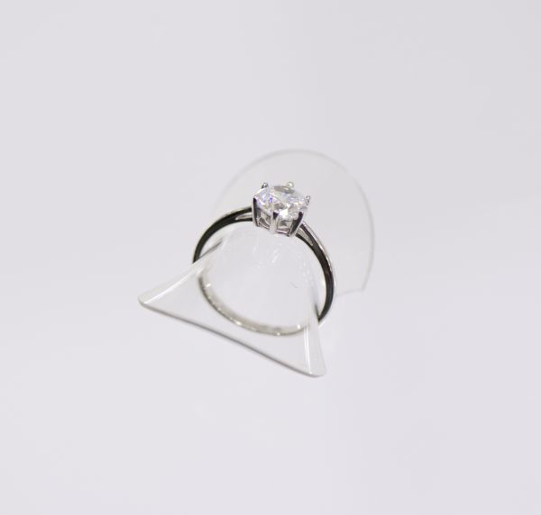 Anel prata 925 o/oo solitári ...