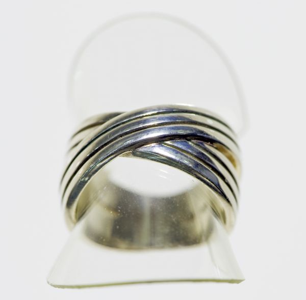 Anel em prata 925 o/oo a cru ...